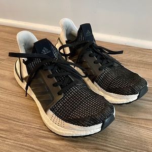 Adidas Ultraboost 19 Black Tennis Shoes Sz 8.5